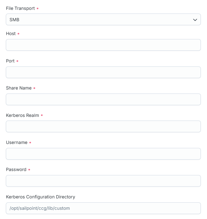 SMB connection settings