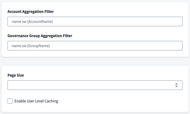 Aggregation Settings