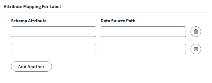 Authentic Set Active Label Advanced Settings
