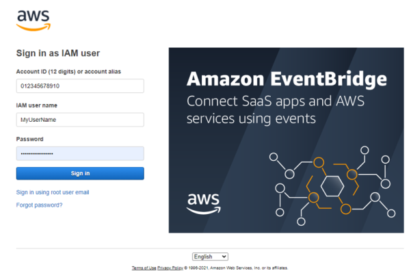 AWS Sign In