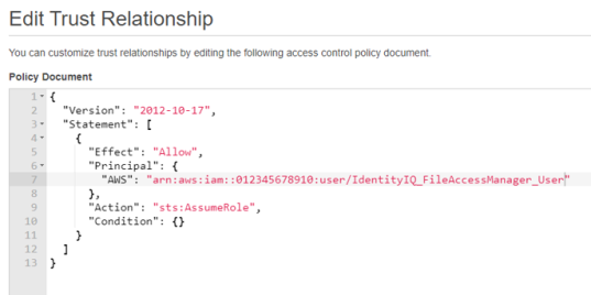 Edit Trust Relationship