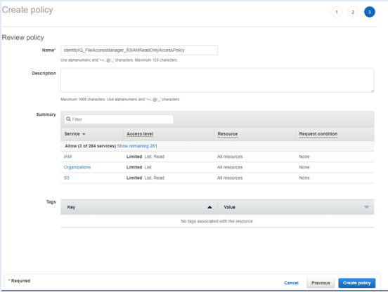 Read Only Access Policy