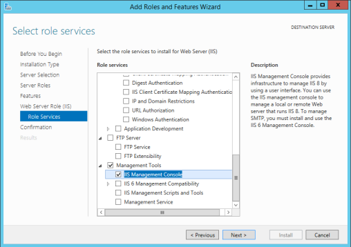 ISS Management Console Role