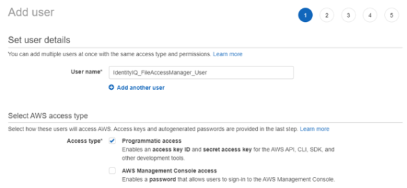 Create IAM User
