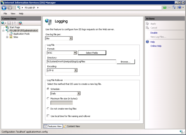SharePoint Logging