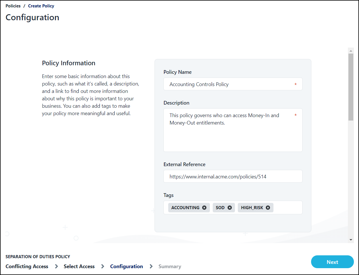 Managing Policies - SailPoint Identity Services